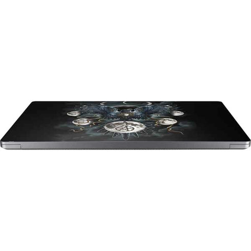 Crow and Moon Phases by Sarah Richter Universal Laptop 12in (9.8 x 6.8in) Skin